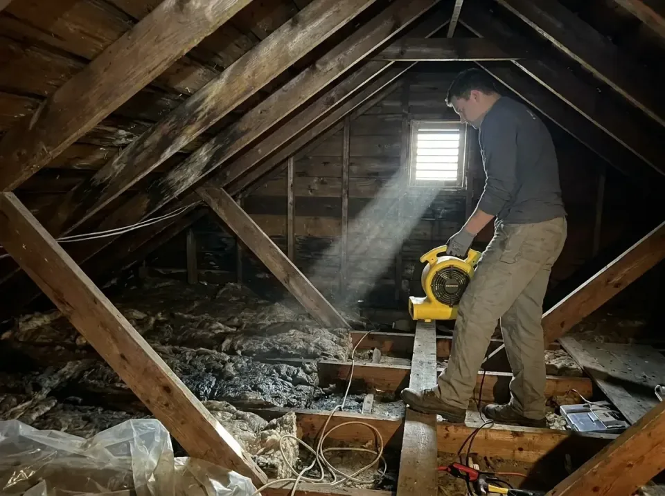 attic-water-damage-drying-proc-007 — frequently asked questions, Emergency Water Extraction & 24/7 Flood Response in Wofford…